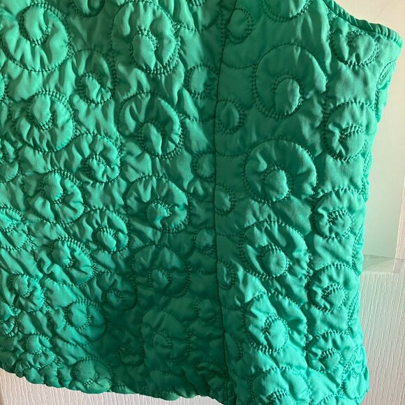 Christopher & Banks Quilted Lightweight Puffer Vest Kelly Green Size 1X EUC. - Picture 11 of 11